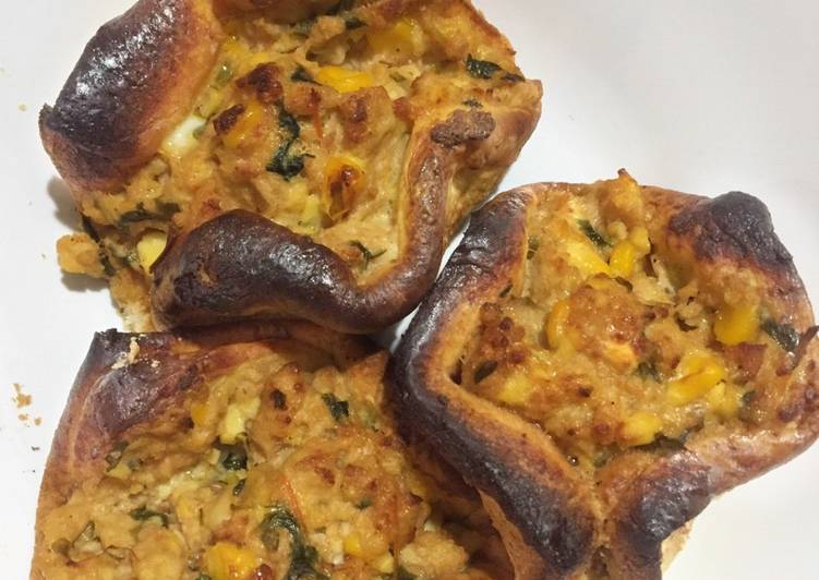 Roti ayam panggang - ala pangsit