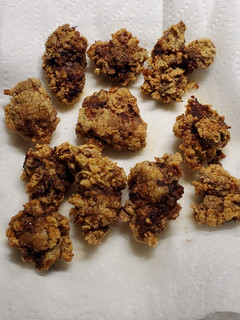 A picture of My Fried Chicken Livers.