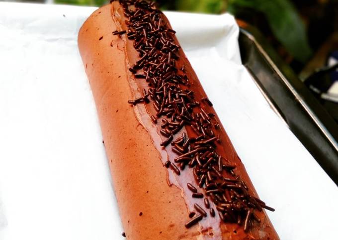 Bolu Gulung Coklat Kukus