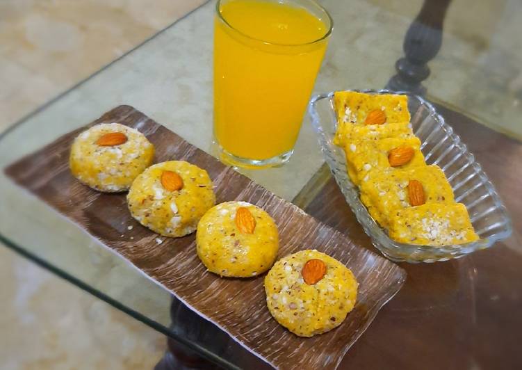 Step-by-Step Guide to Make Any-night-of-the-week Coconut Mango ladu/burfi