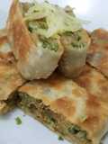 Martabak mesir isi 'rendang daging & baso'