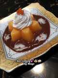 Puding mangga + Vla Coklat