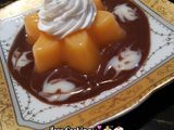 Puding mangga + Vla Coklat