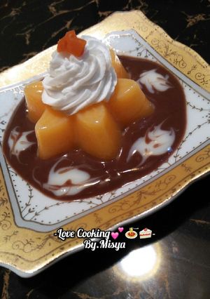 Foto resep Puding mangga + Vla Coklat