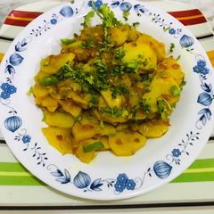 A picture of Aloo ki bujia.