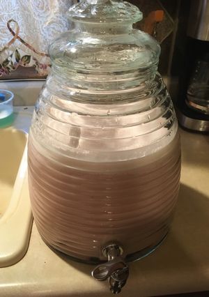 Una foto de Agua de fresa