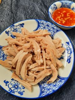 Hình của món Bao tử heo luộc.