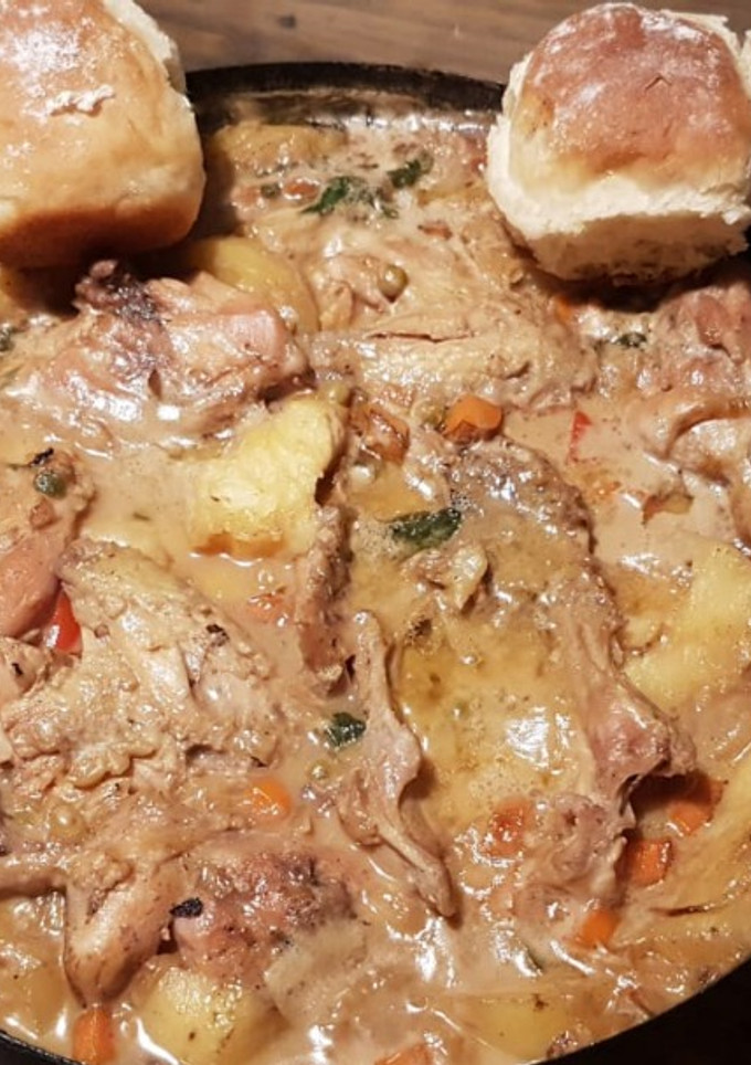 Una foto de Pollo al disco (a leña)