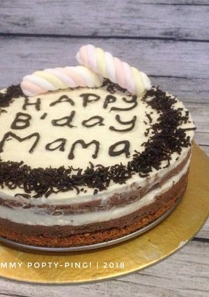 Foto resep Unbaked Cheesecake with Chocolate Mousse