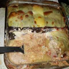 Una foto de Musaka, un tipo de "lasagna sana"