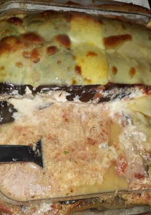 Una foto de Musaka, un tipo de "lasagna sana"