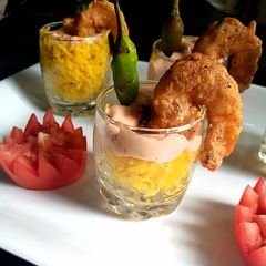 A picture of RESTAURANT STYLE DYNAMITE PRAWNS😍.