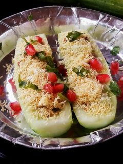 कुकुम्बर चाट (Cucumber chaat recipe in Hindi) रेसिपी मुख्य फोटो
