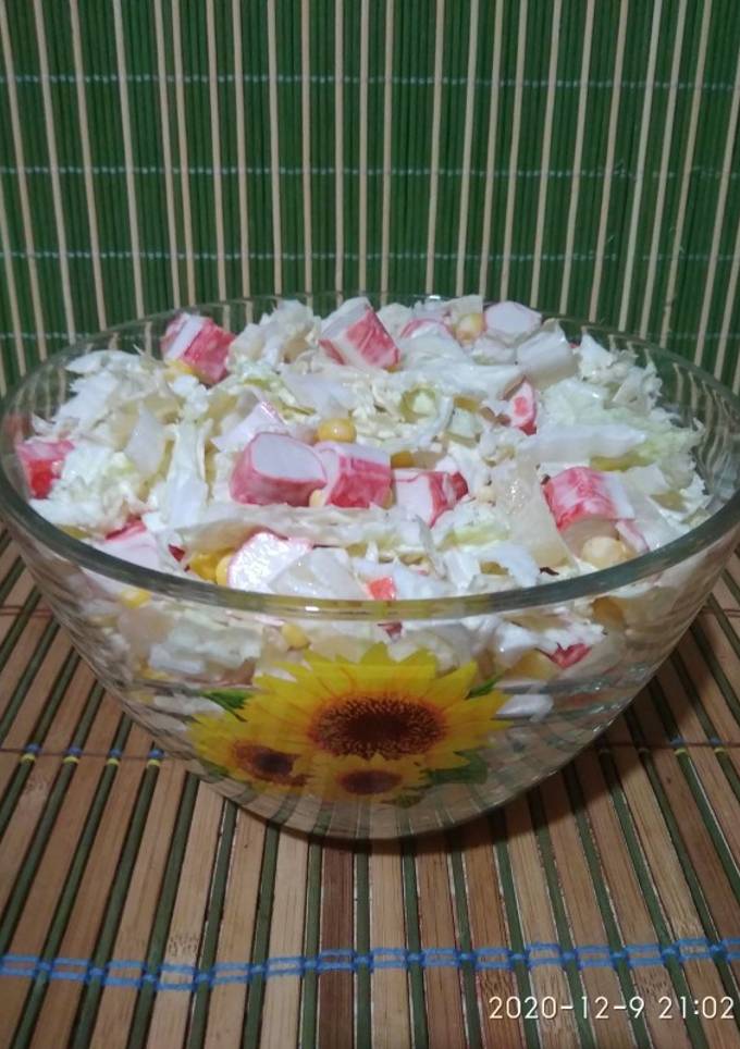 Салат з крабовими паличками