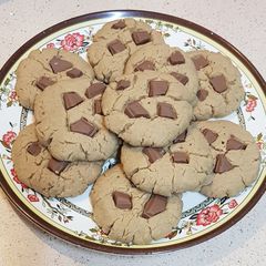 A picture of Homemade chewy cookies.