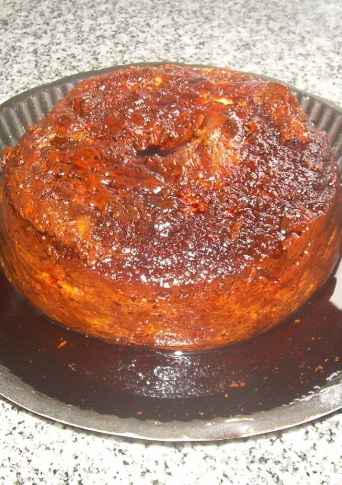 Una foto de Budín de pan fácil en microondas