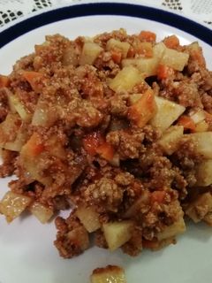 Una foto de Picadillo fácil y rápido