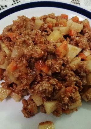 Una foto de Picadillo fácil y rápido