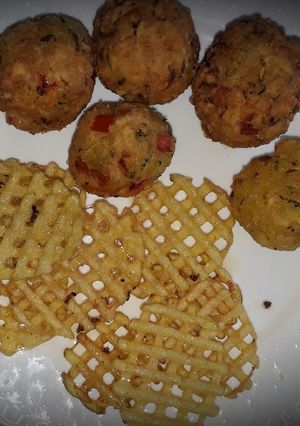Zöldséges sajtgolyó recept fotója