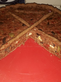 Una foto de Tarta Gallega con Masa Integral de Pimentón