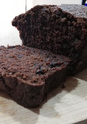 Una foto de Bizcocho de Calabacín y Chocolate