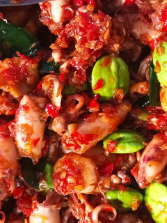 Foto resep Sambal Cumi Asin Pete