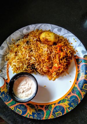 ভেটকি এগ দম বিরিয়ানী (Bhetki egg dum biriyani recipe in Bengali) রেসিপির প্রধান ছবি