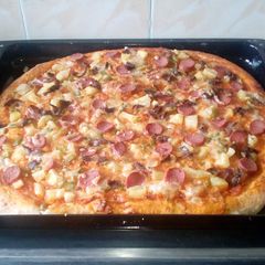 A picture of Homemade pizza.