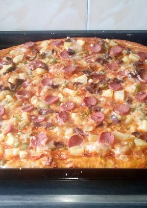 A picture of Homemade pizza.