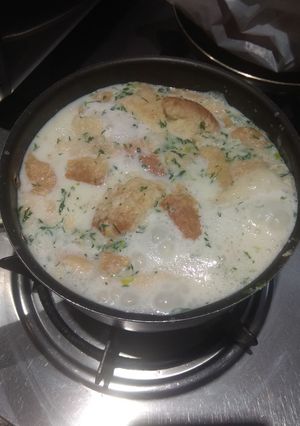 Una foto de Changua Bogotana con calados