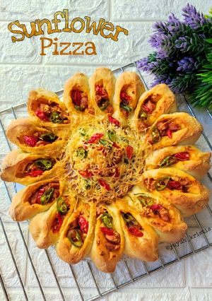 Foto resep Sunflower Pizza Homemade