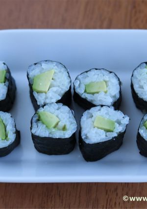 A picture of Avocado Sushi.