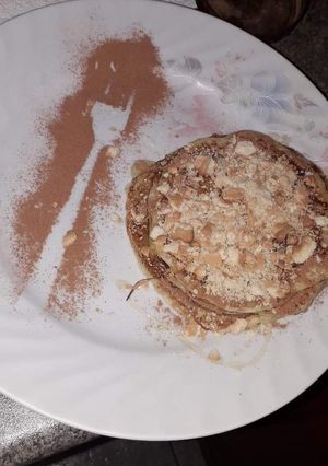 Φωτογραφία της συνταγής Pancakes απλά με μέλι και κανέλα