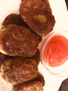 A picture of Hash brown potatoes#breakfast#themechallenge.
