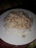 Strogonoff de pollo