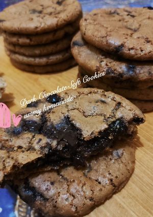 Foto resep Dark Chocolate Soft Cookies