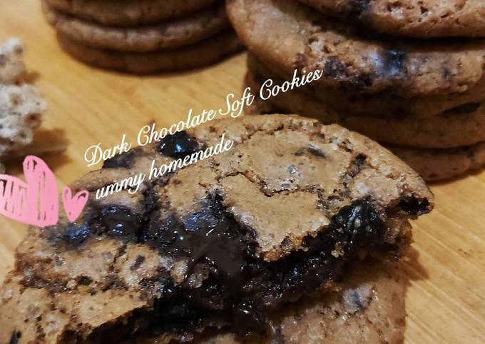 Dark Chocolate Soft Cookies