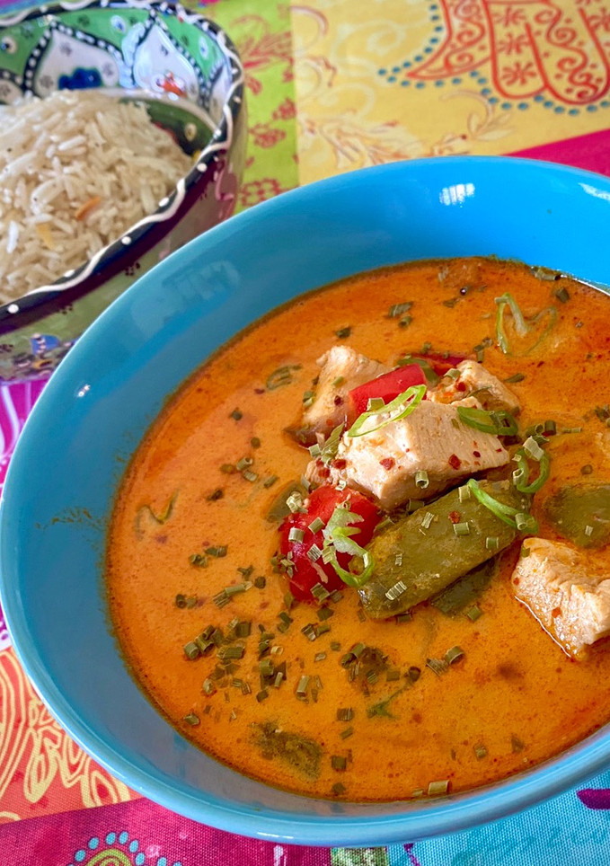 Una foto de Curry Massaman de pollo