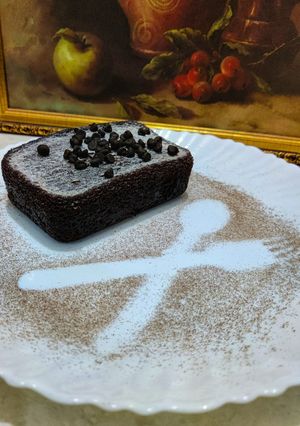 A picture of Brownie cake.