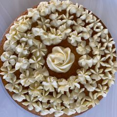 A picture of Mawa malai eggless cake.