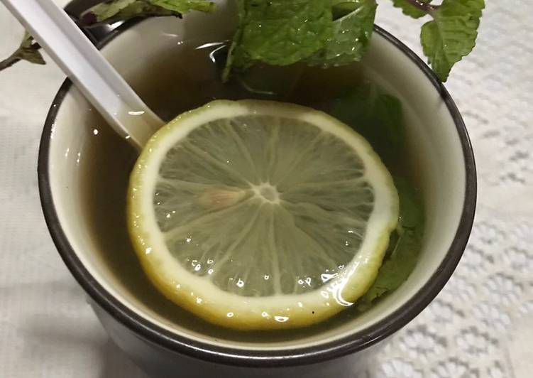 Resep Lemon Tea Daun Mint, Bikin Ngiler