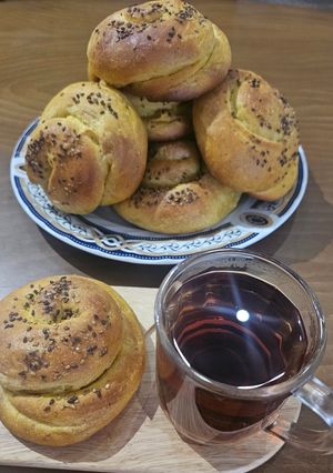 عکسی از دستور نان کدو چند لایه ی کره ای 😋