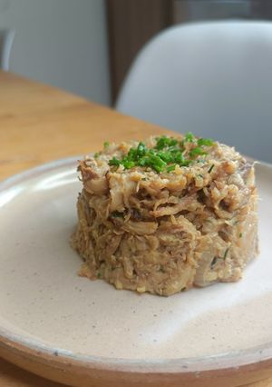 Une photo de 🌱 Rillette aux marrons et champignons