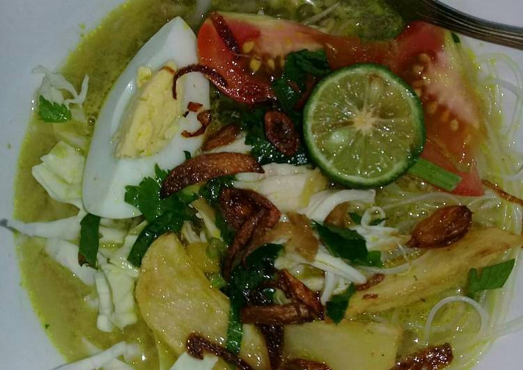 Resep Soto ayam kuah kuning.. 😊😊👌👍 Anti Gagal