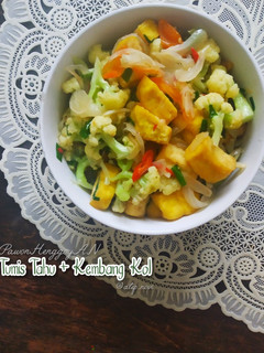 Foto resep Tumis Tahu + Kembang Kol
