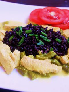 Zöldbab curry recept fotója