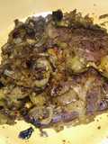 Churrasco de hígado con cebolla