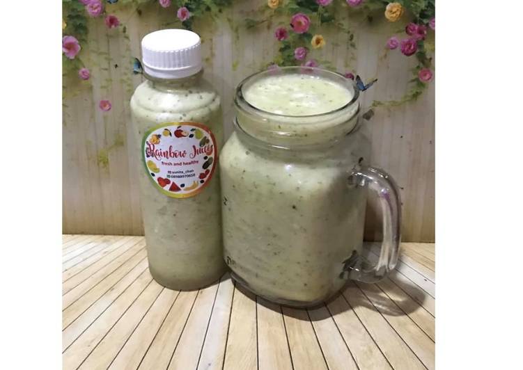 Cara Gampang Menyiapkan Diet Juice Soursop Kiwi Pineapple Cantaloupe Mint yang Menggugah Selera