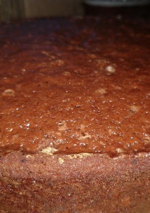 Una foto de Bizcochuelo de pera y chocolate