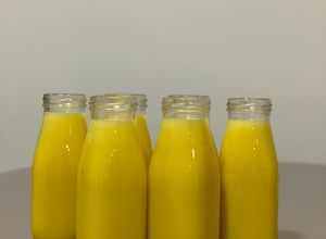 Hình của món Sữa hạt sen bí đỏ.